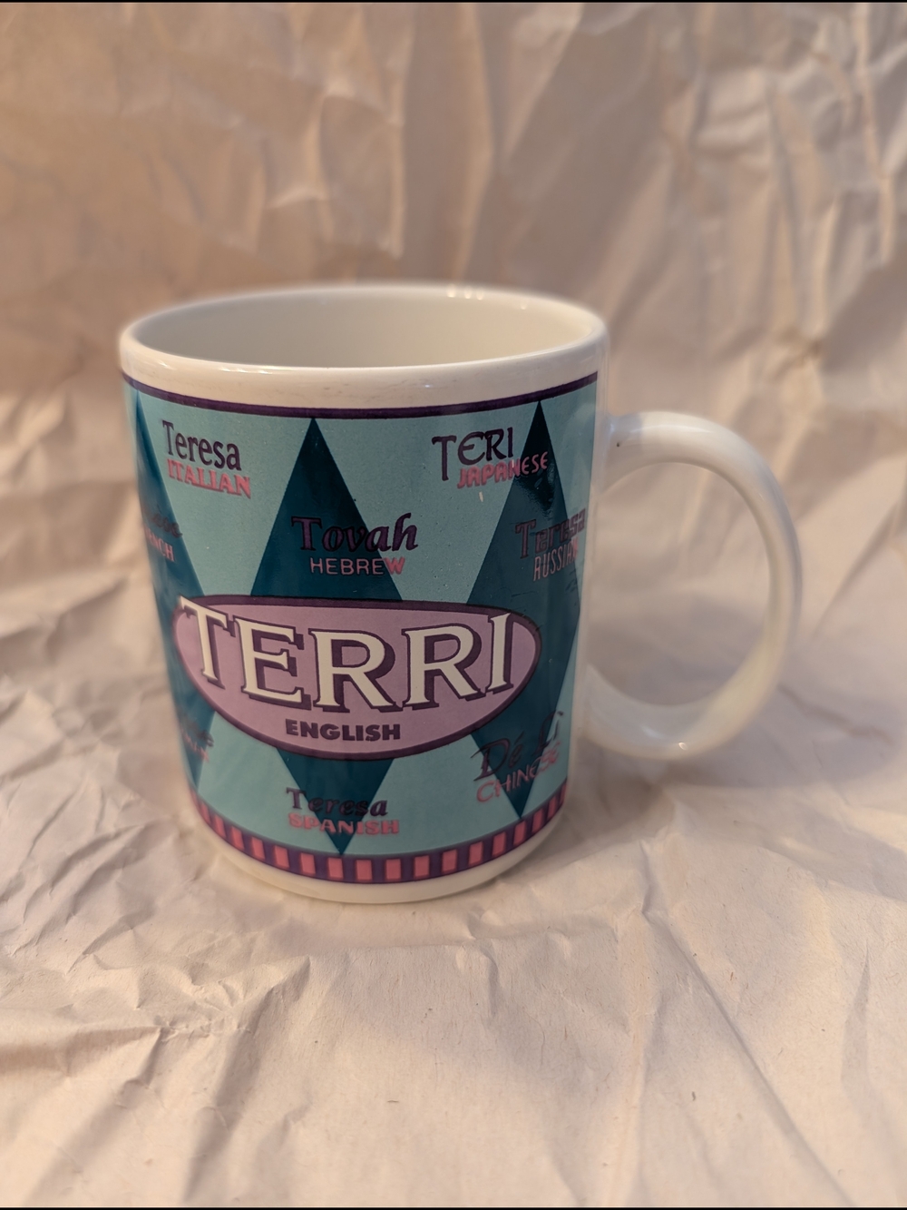 Vintage Language Name Mug: TERRI